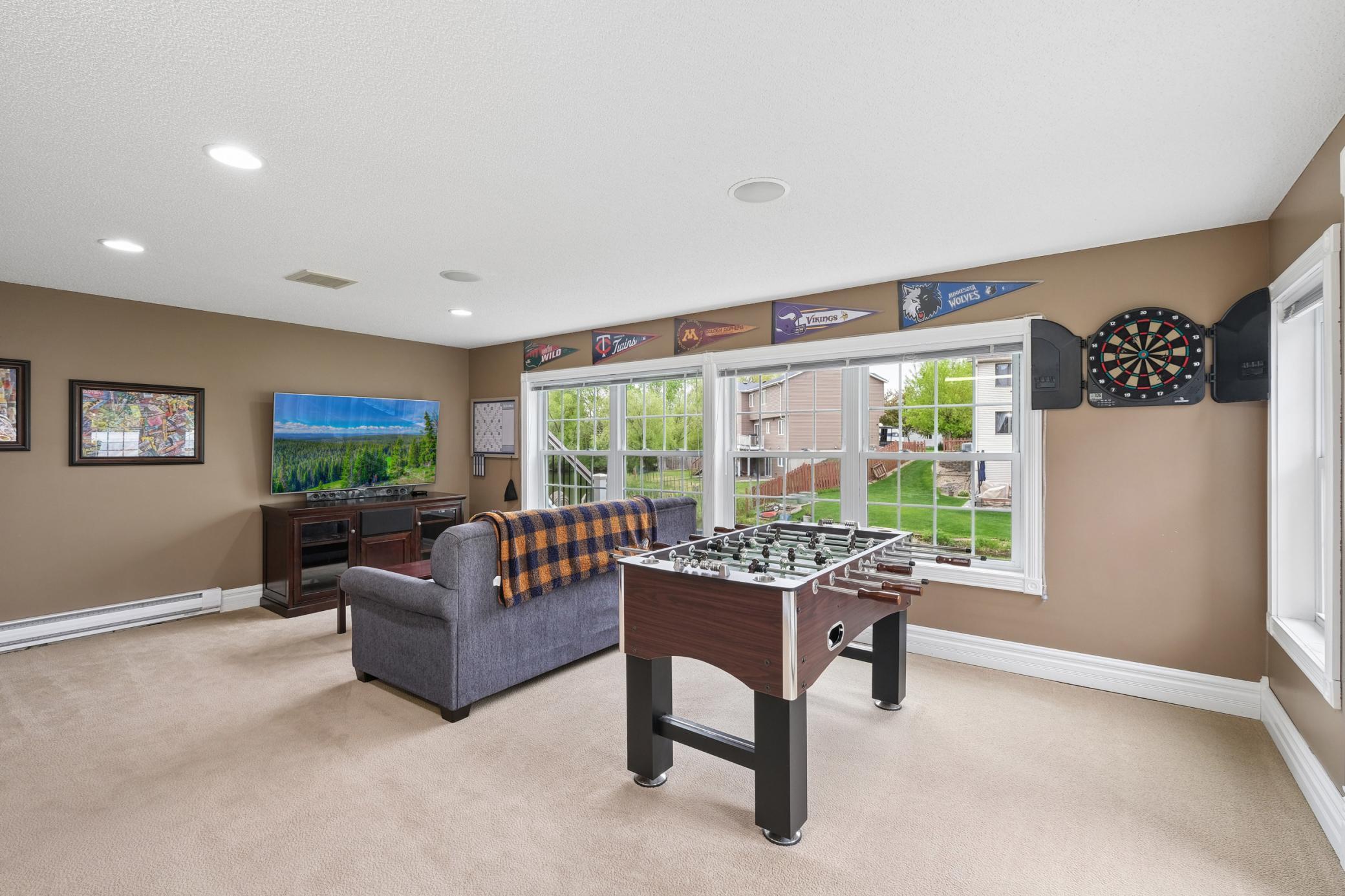 The versatile bonus room offers ideal flexibility for a 4th bedroom, guest suite, home office, workout room...