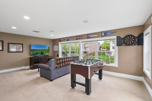 The versatile bonus room offers ideal flexibility for a 4th bedroom, guest suite, home office, workout room...