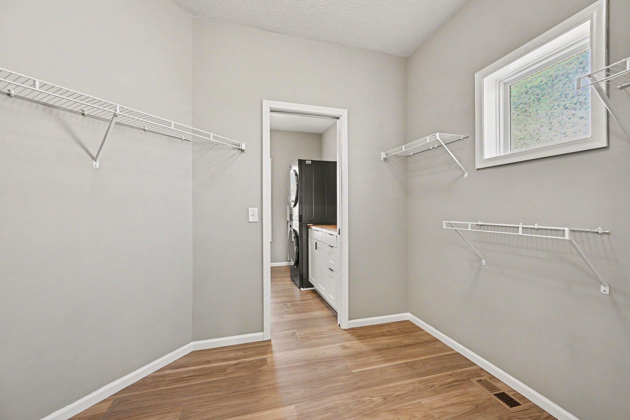 Walk-through closet