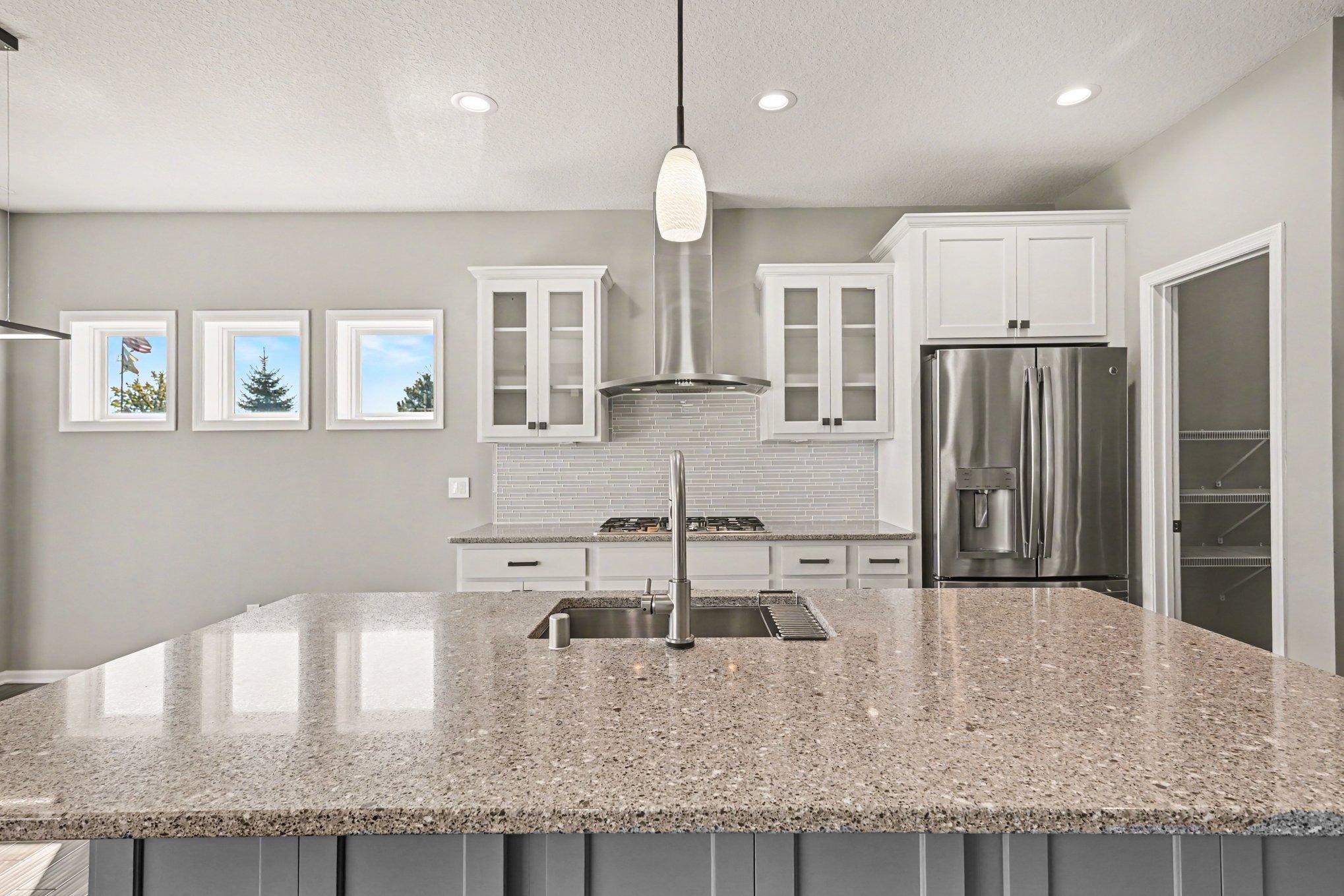 Large kitchen island