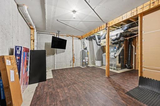 Utility room with great storage space (previously also used as gym room)