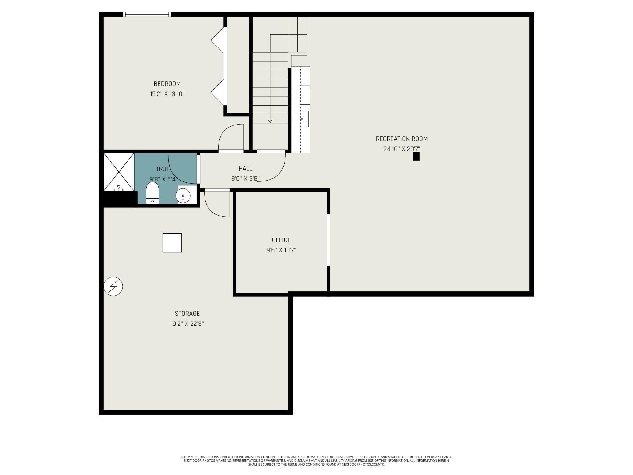 Lower level floorplan