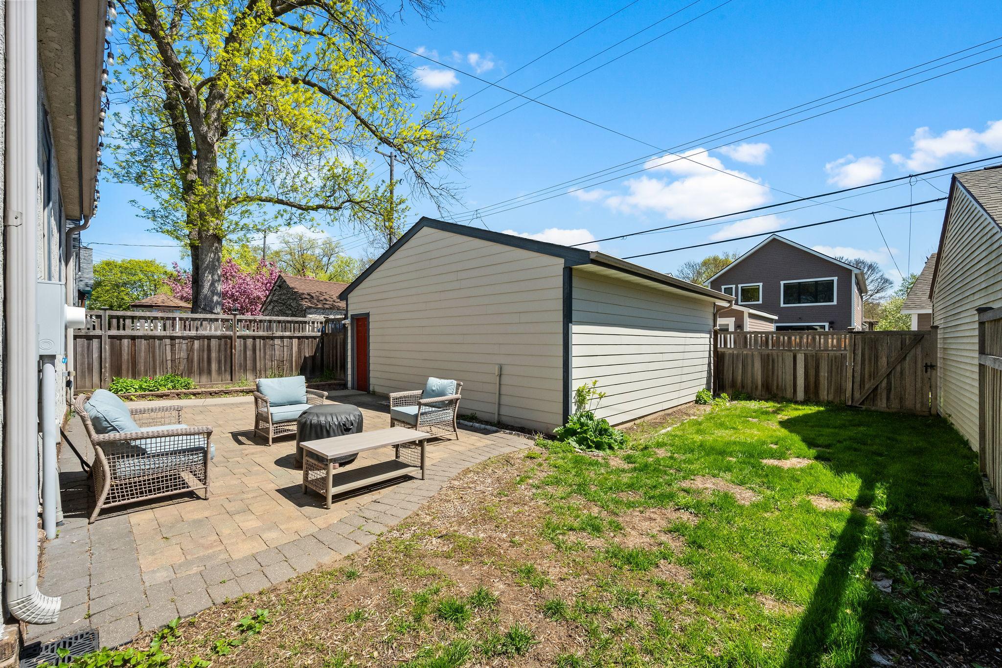 Fenced Rear Yard & Paver Patio
