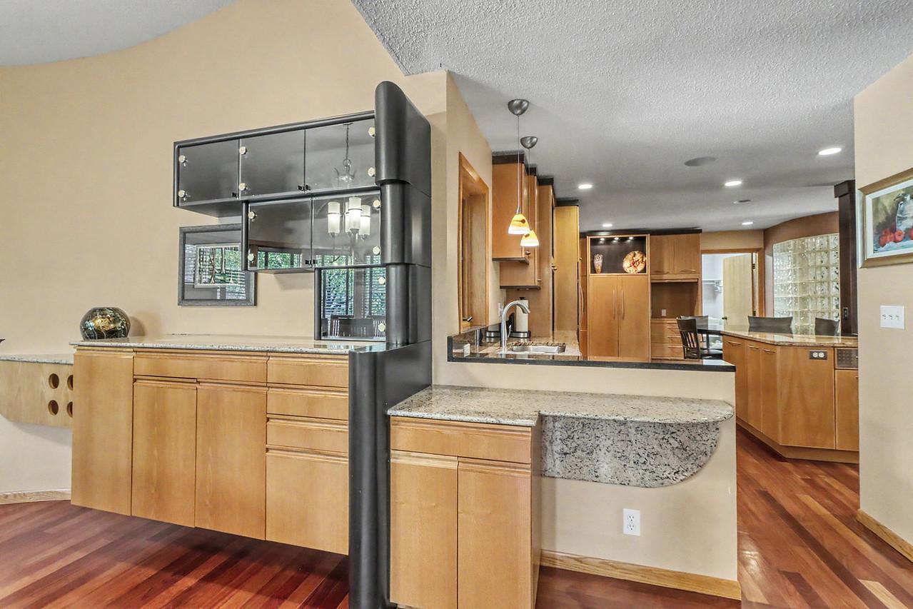 Dining buffet area off kitchen