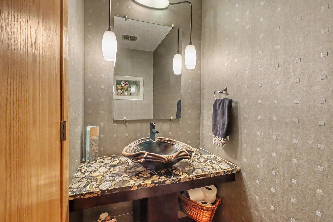 Half-bath off entry