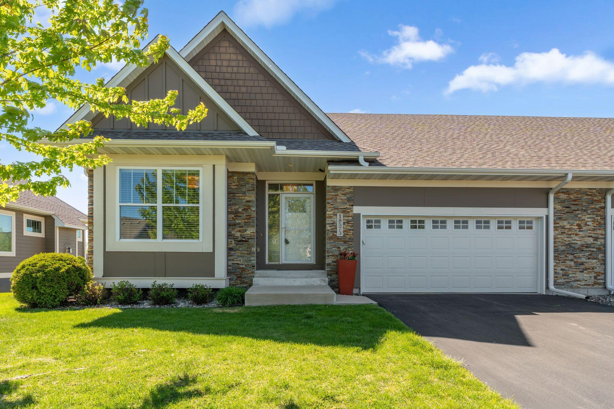 Hardy siding and brick exterior