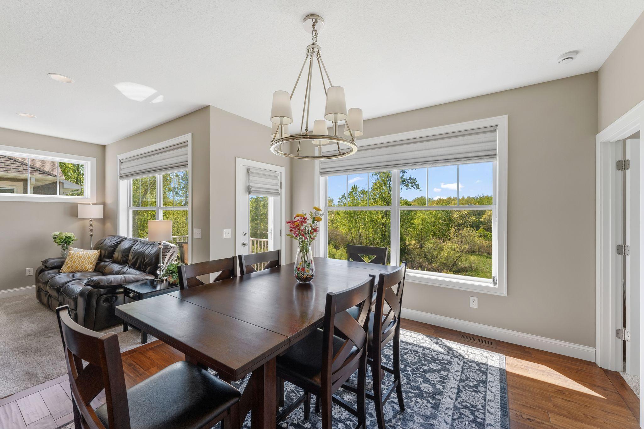 Patio doors to the deck