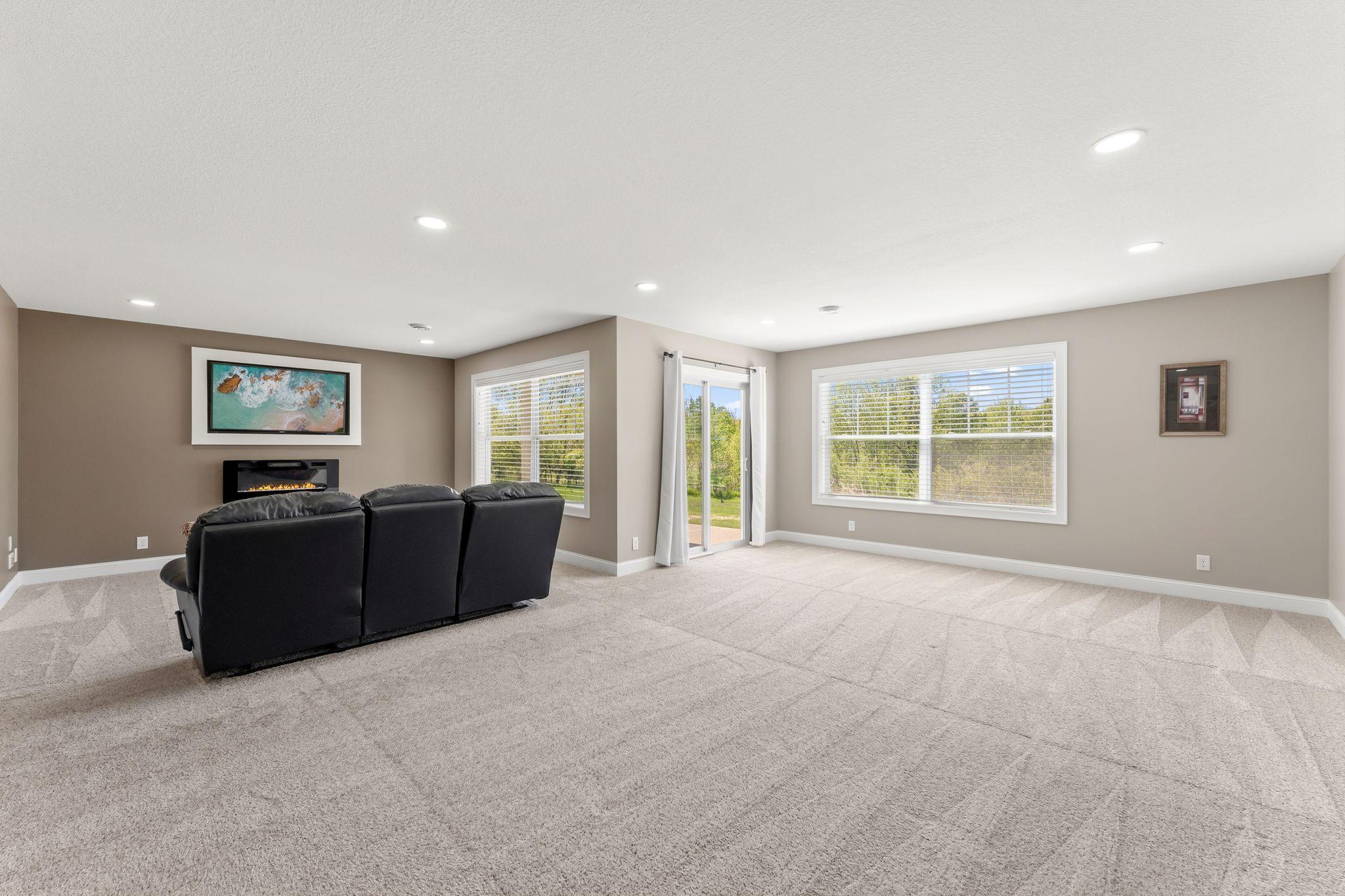 Plenty of space for billiards or other game tables