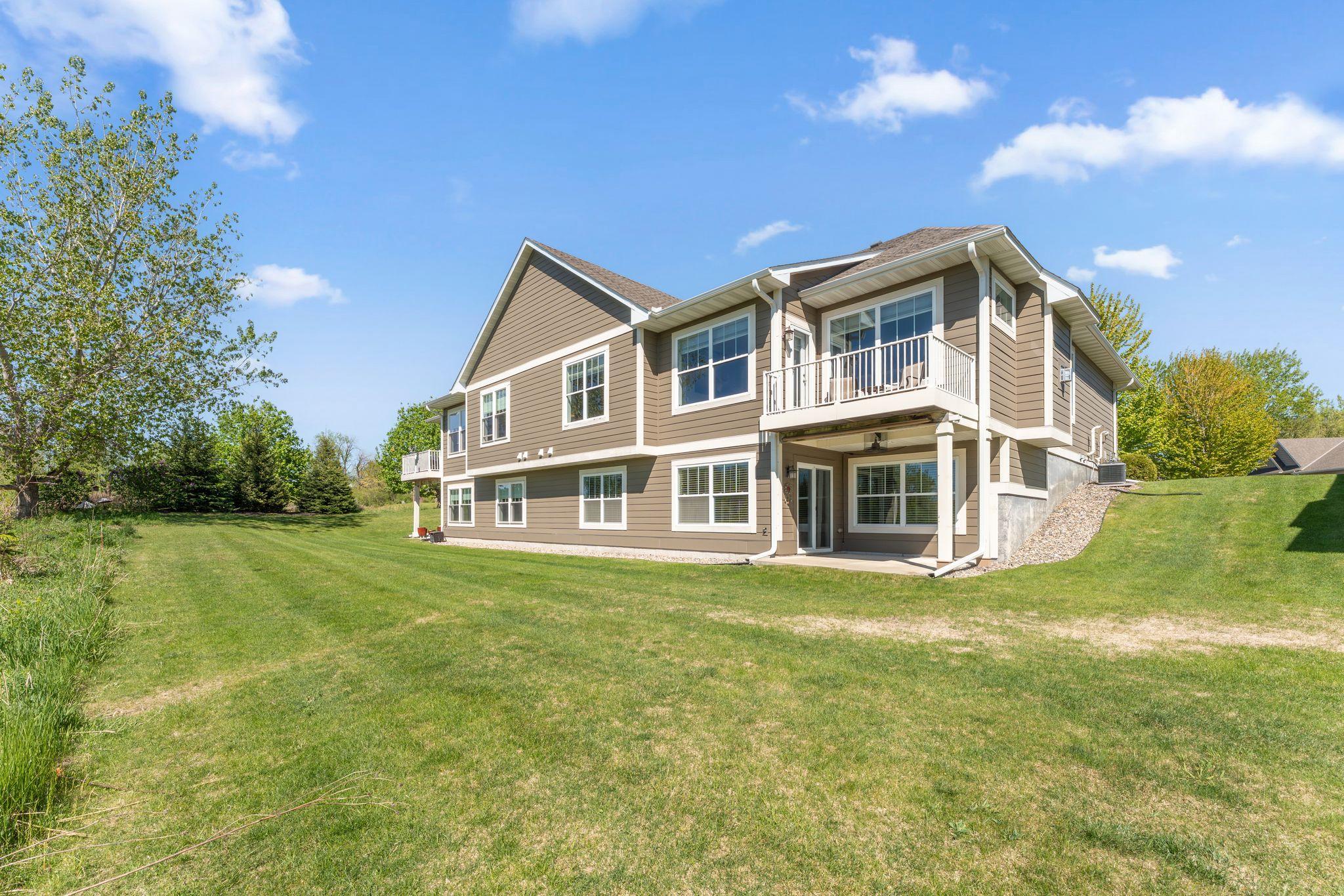 end unit with views of the wetlands