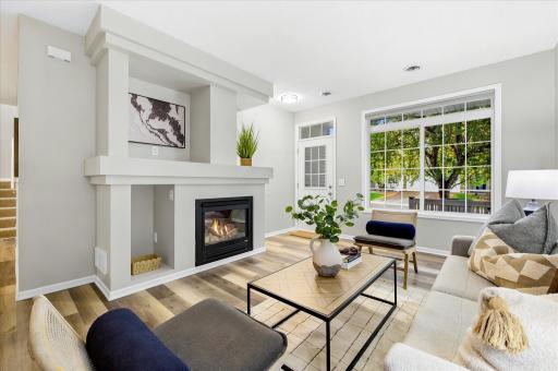 Inside, the bright and open main living space is designed for both relaxing and entertaining.