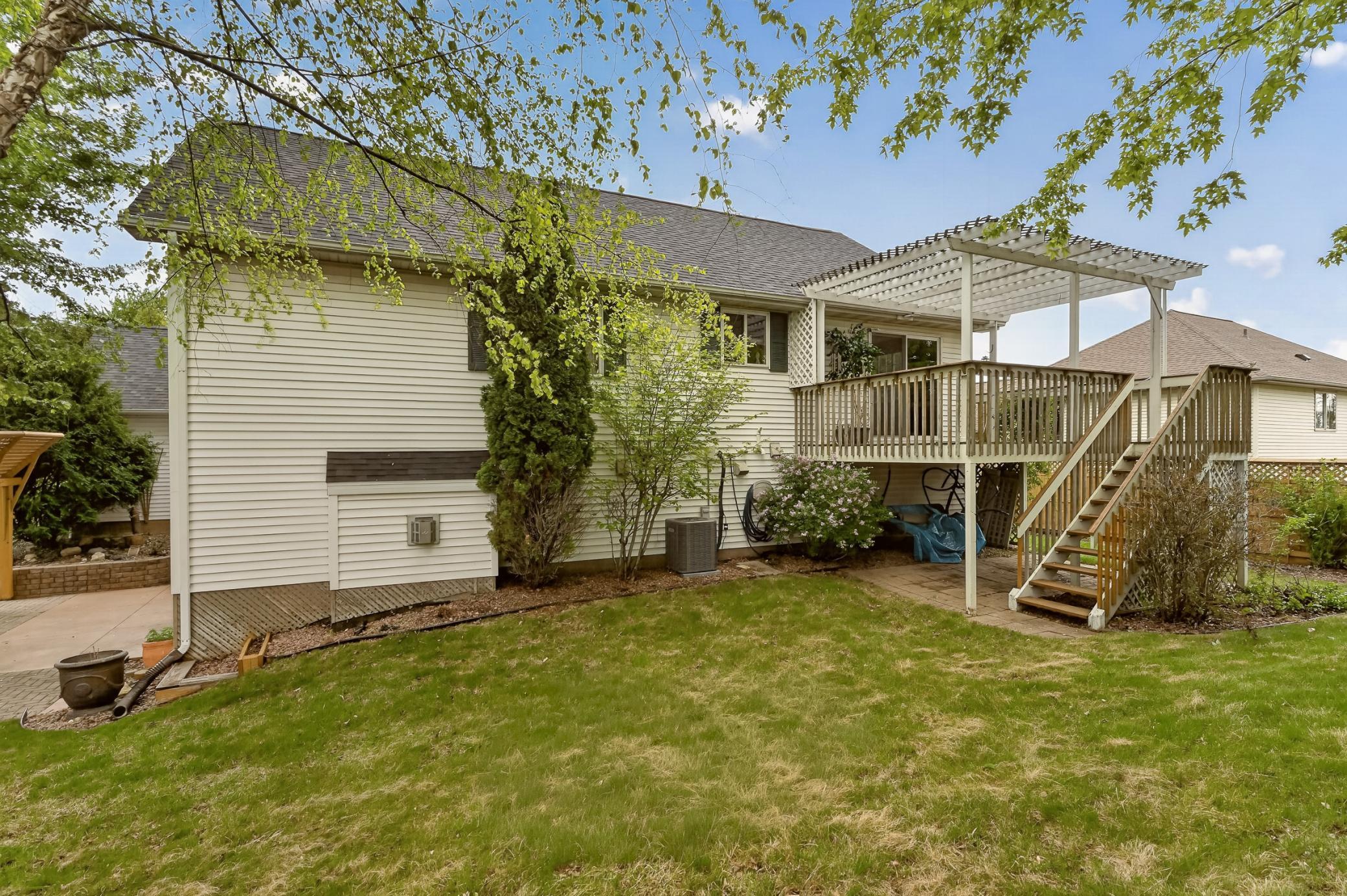 Deck off dining area