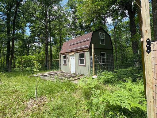 Tuff shed located on property for storage needs.