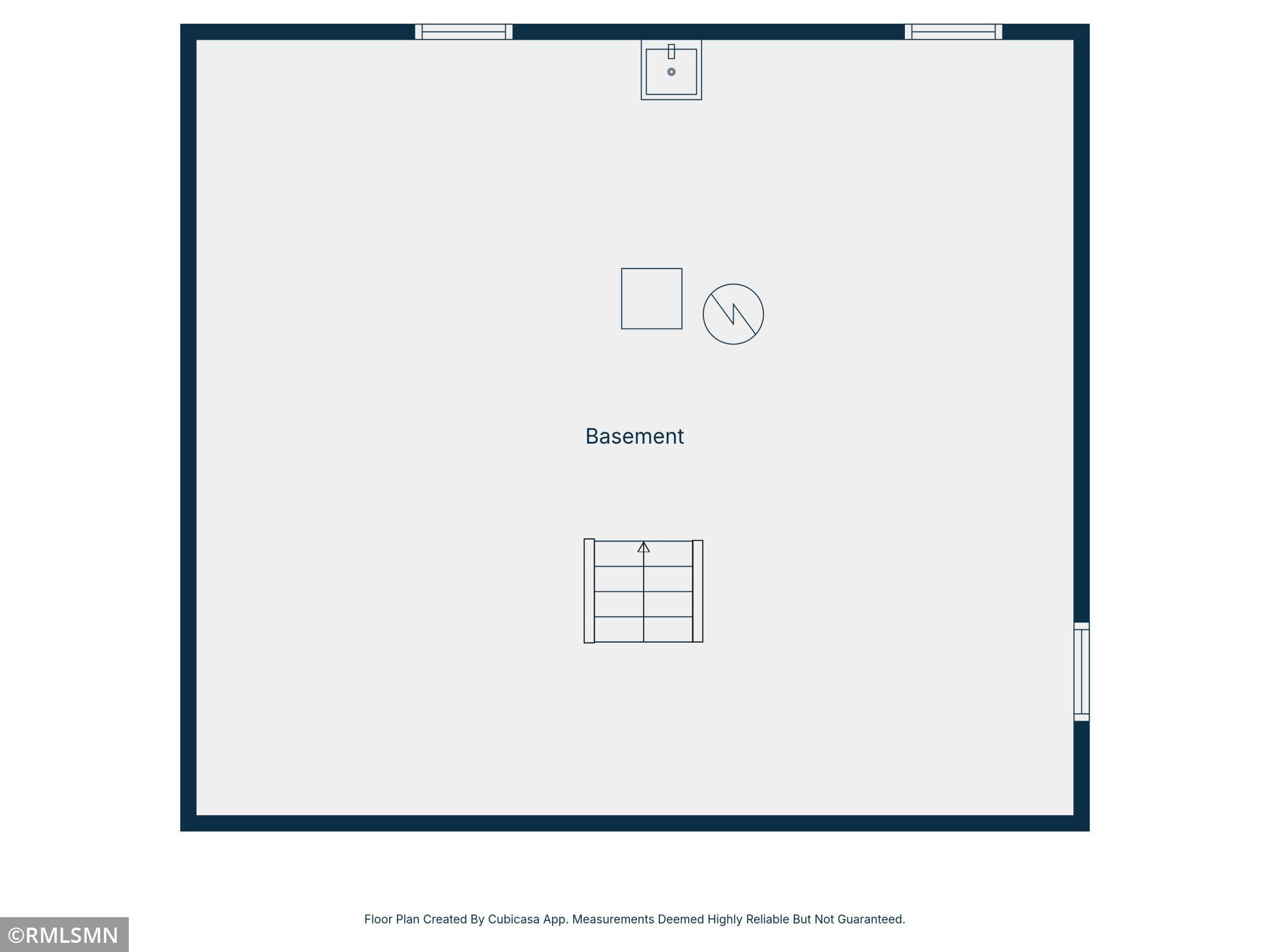 Basement Level- created using CubiCasa