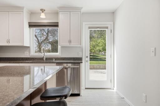 Walkout to large outdoor space