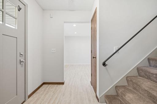 Front foyer and coat closet
