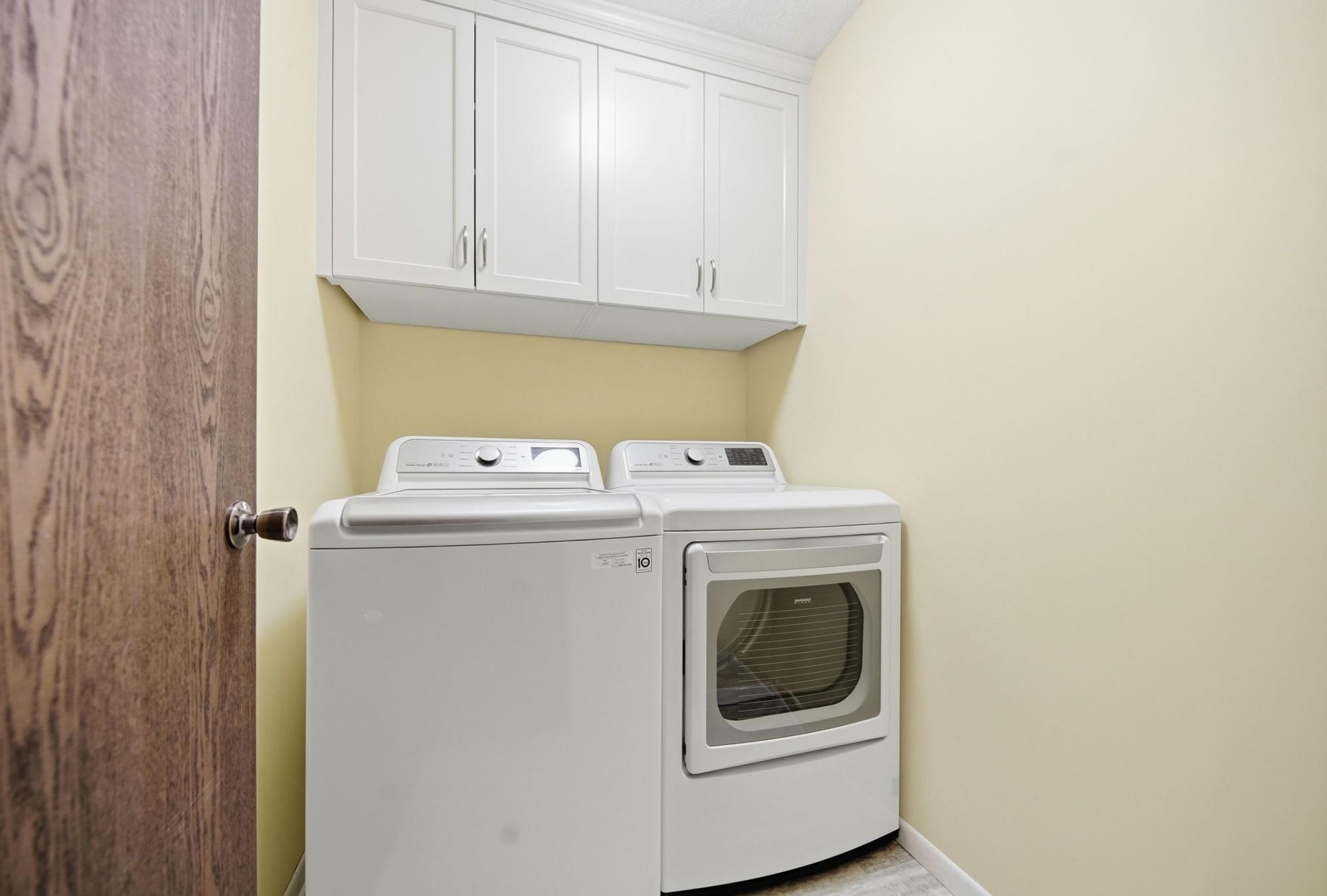 Upper level laundry