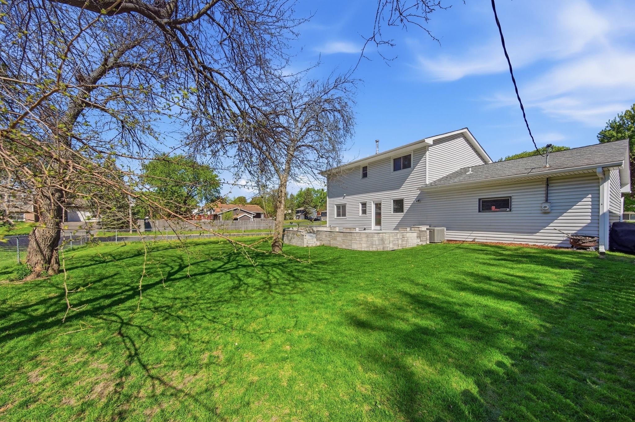 Large backyard