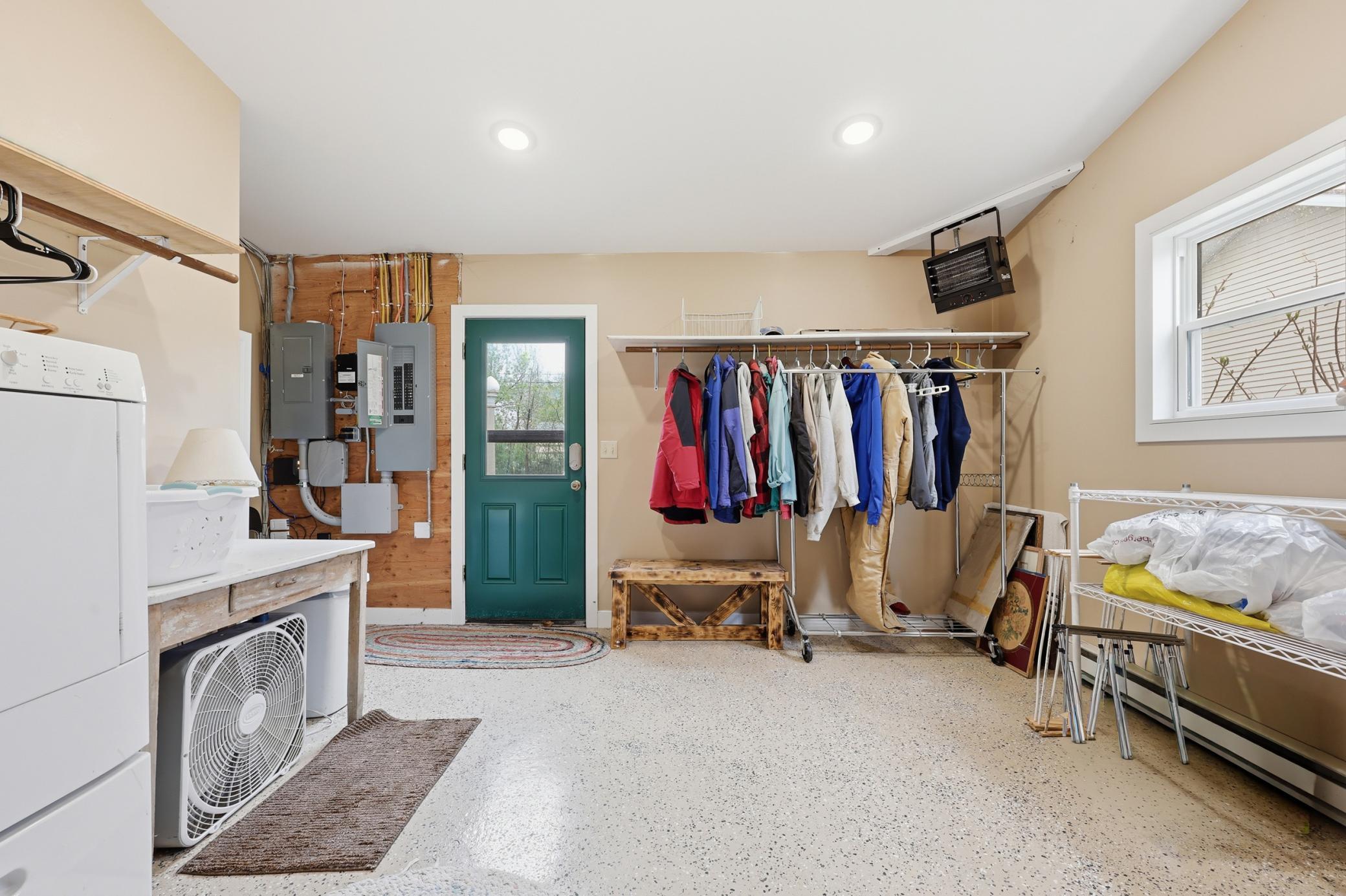 Drop Zone / Backside of Attached Garage