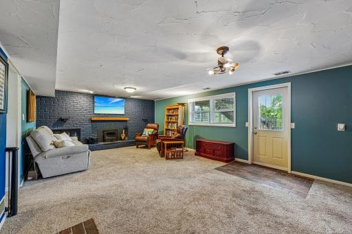 Lower level family room with a walk-out to your beautiful backyard.
