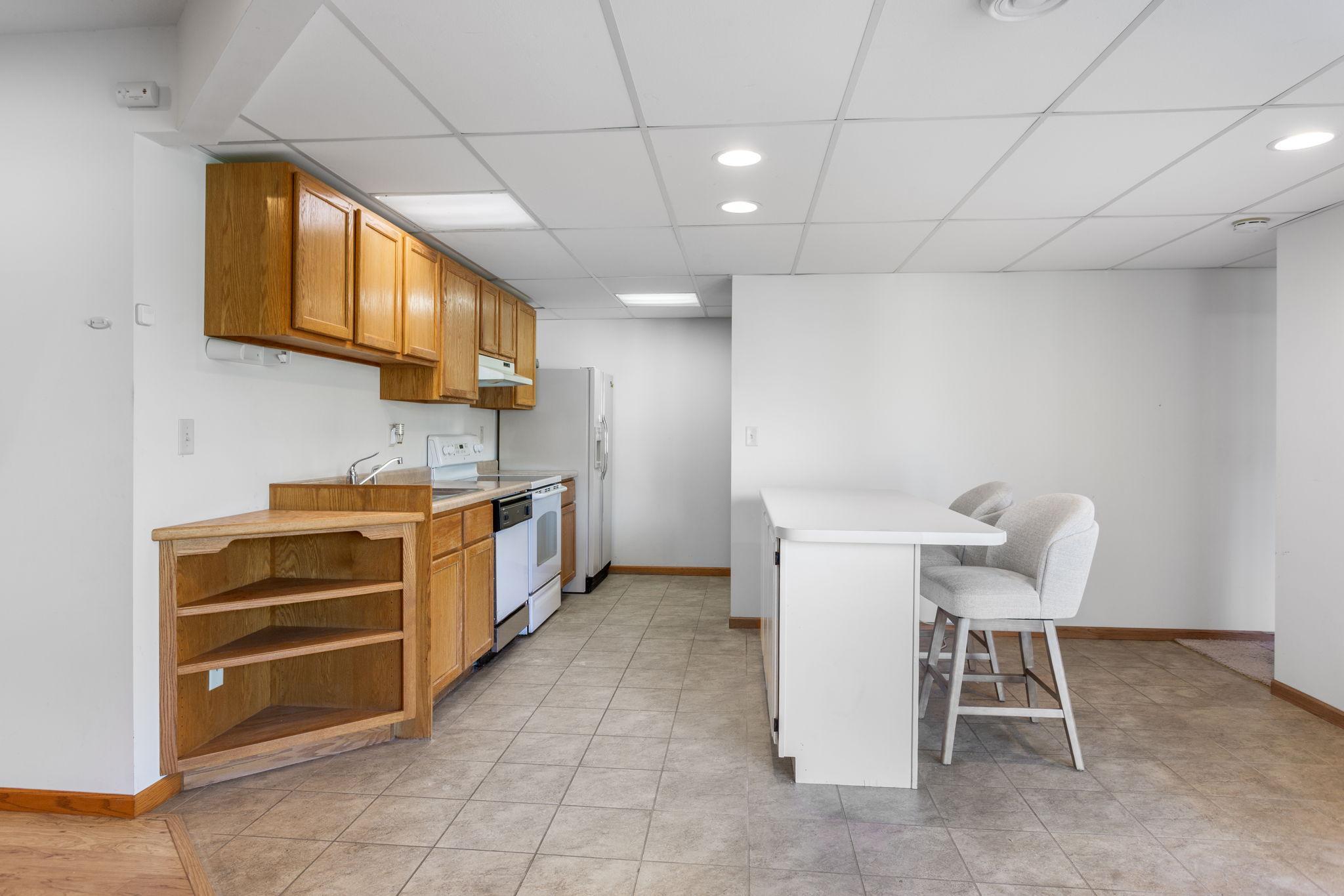 Lower Level Second Kitchen - This Lower Level Could Be A Mother-In-Law Suite!