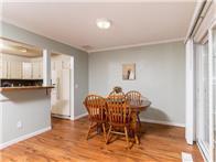 Dining room also has walkout doors to a private patio.