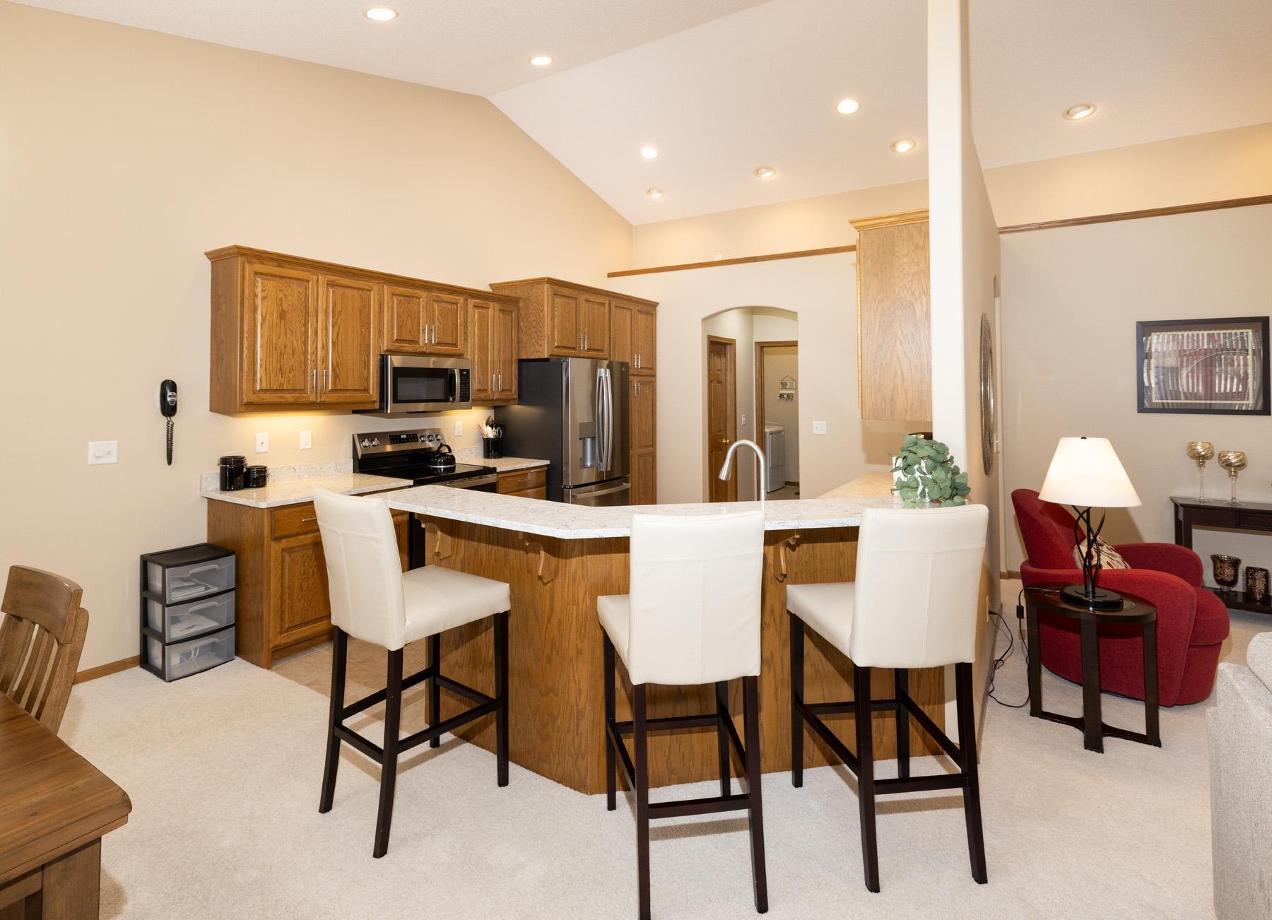 Kitchen w/Quartz Tops