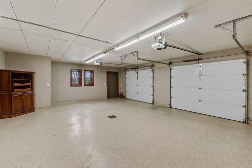 Basement/lower level garage with north access door