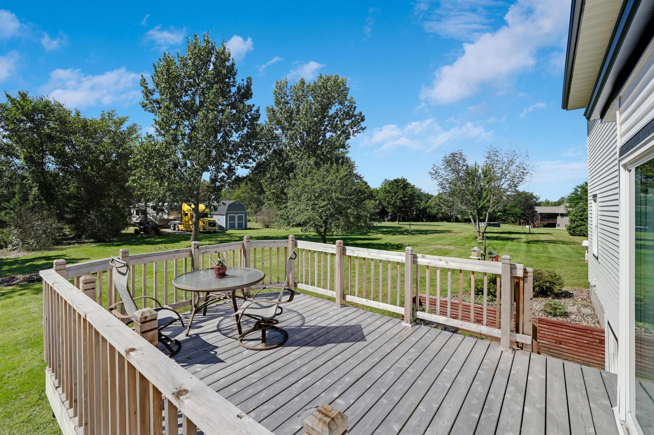 Spacious (new) deck