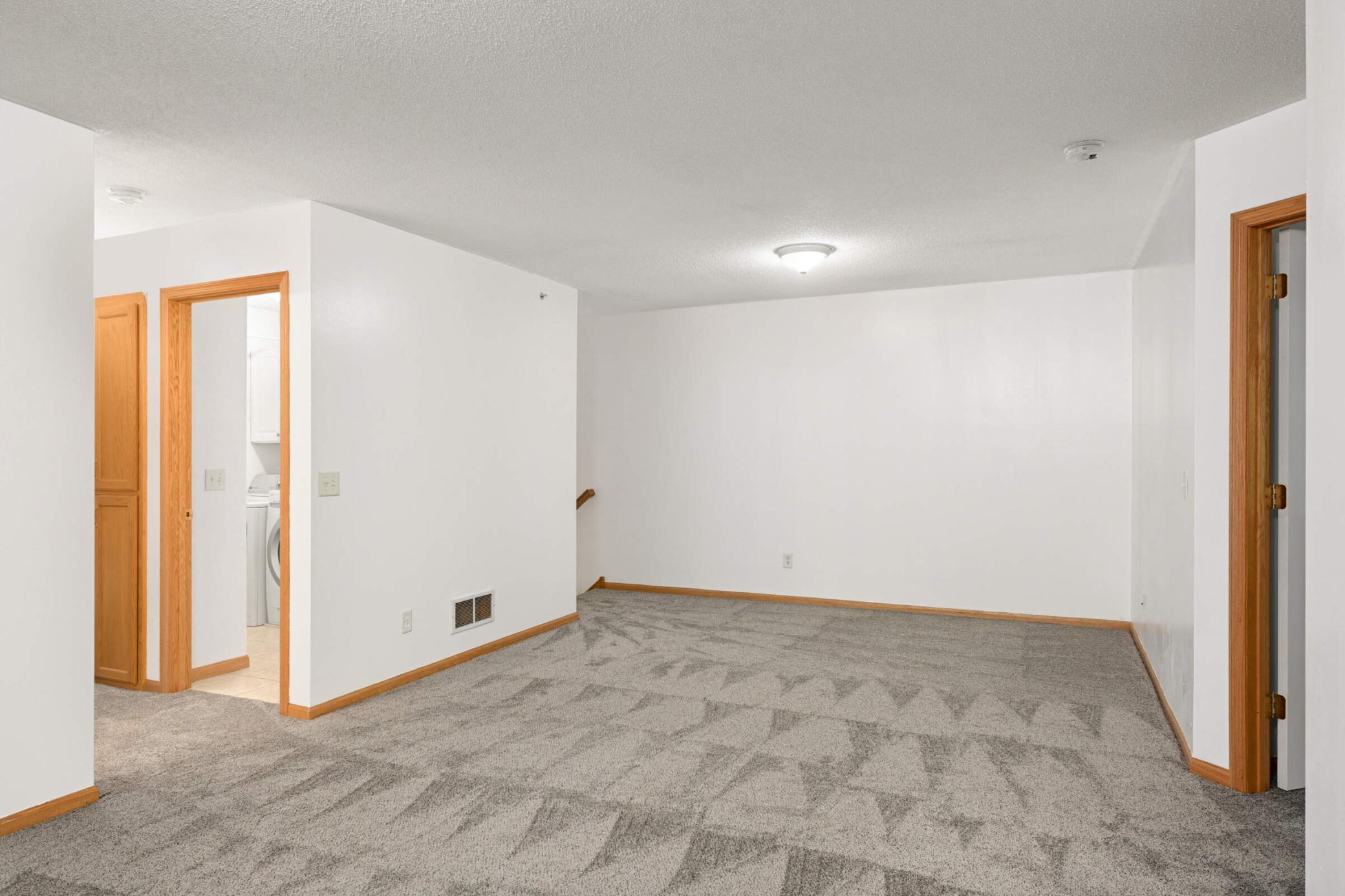 Brand-new carpet upstairs