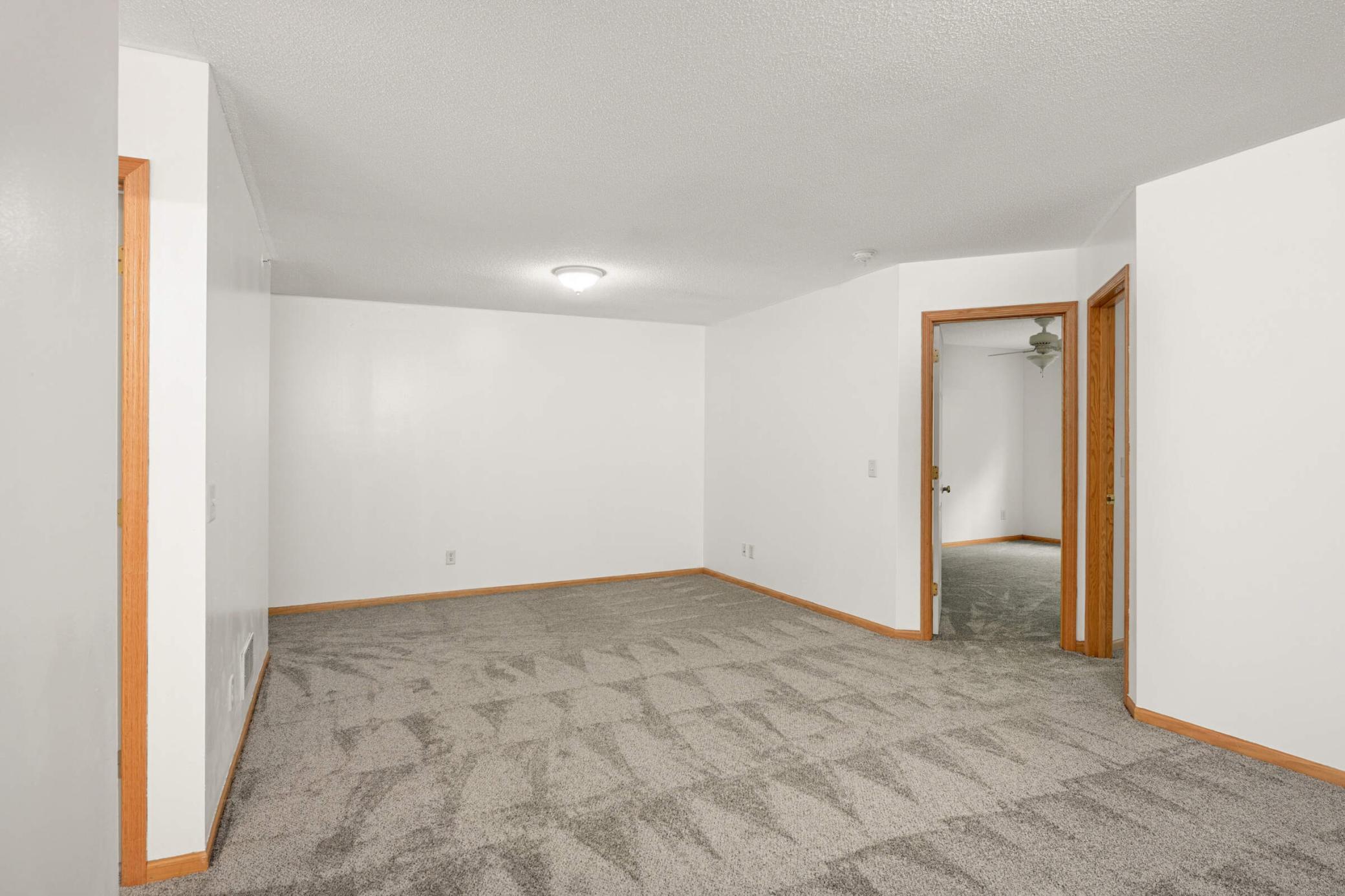 Expansive family room on upper level