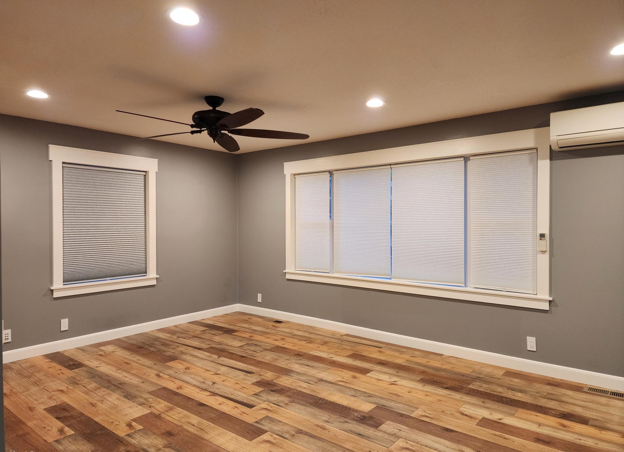 Living room offers plenty of sun light