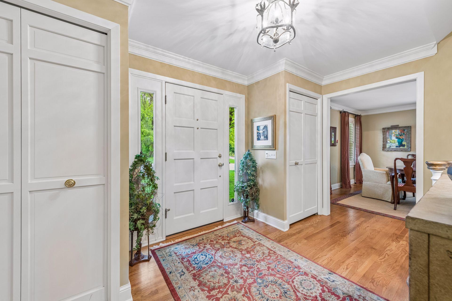 Step into the inviting entry way