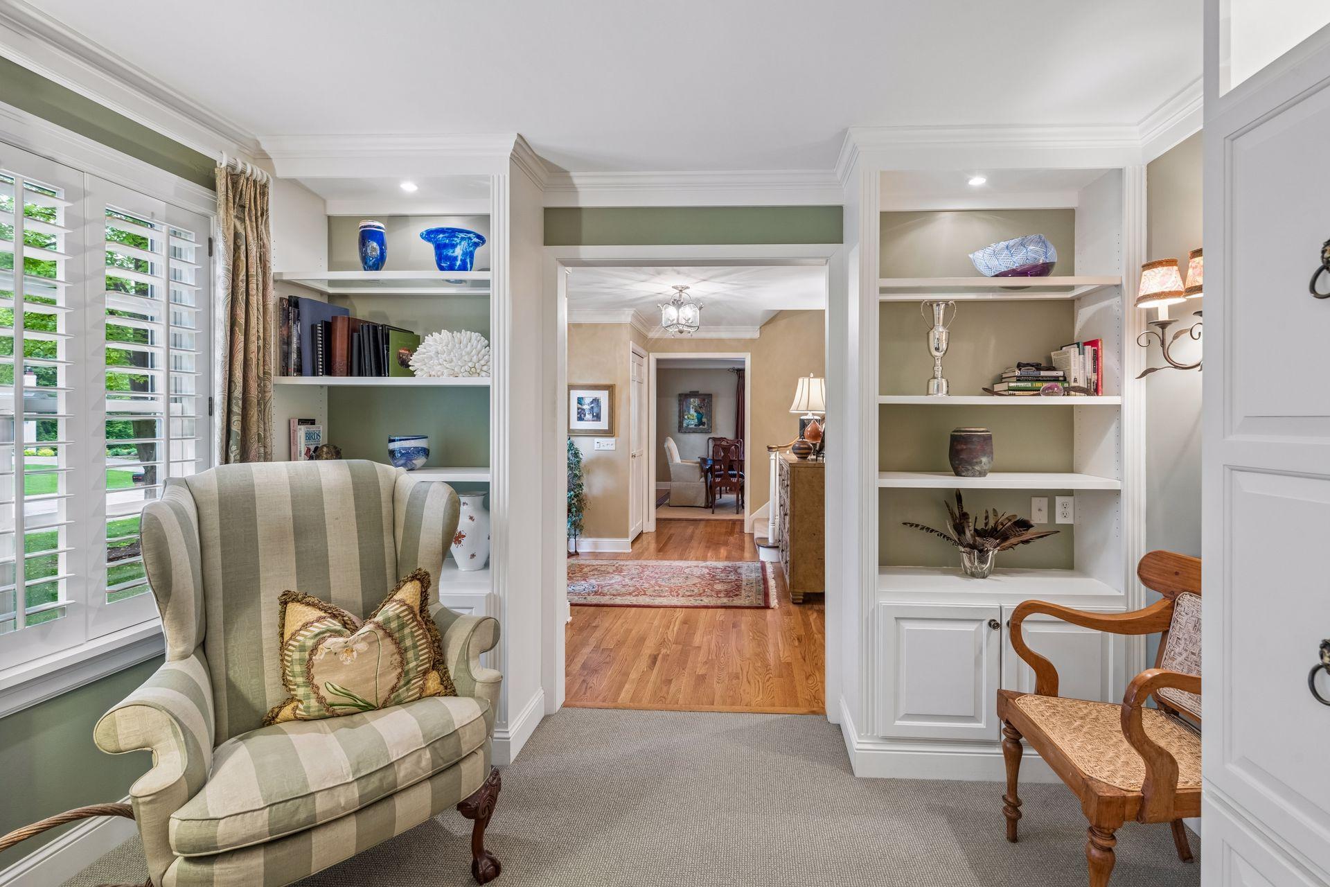 Stunning built ins throughout