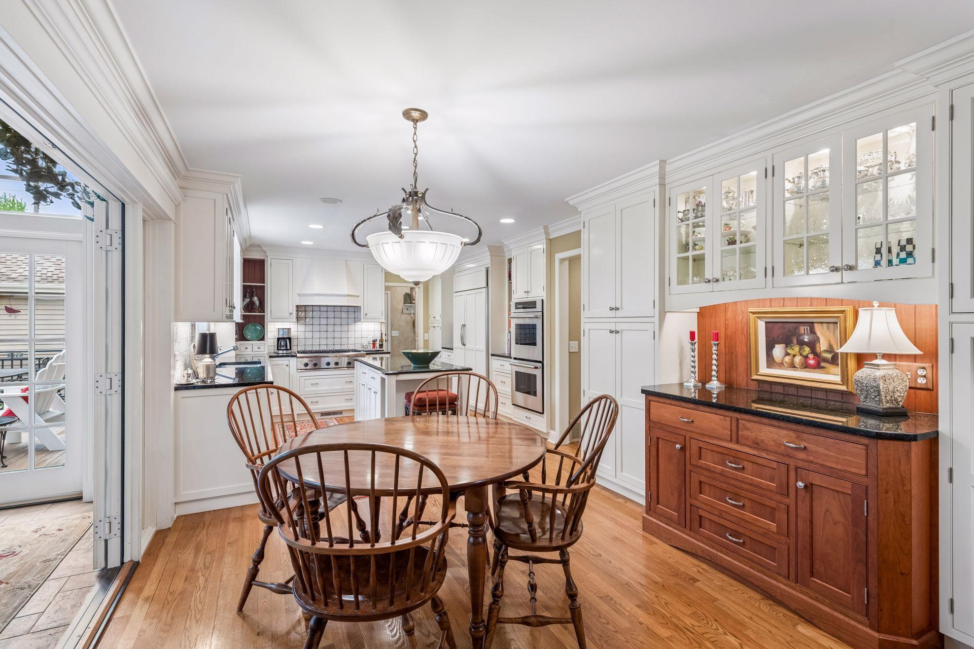 Informal dining room off of the kitchen