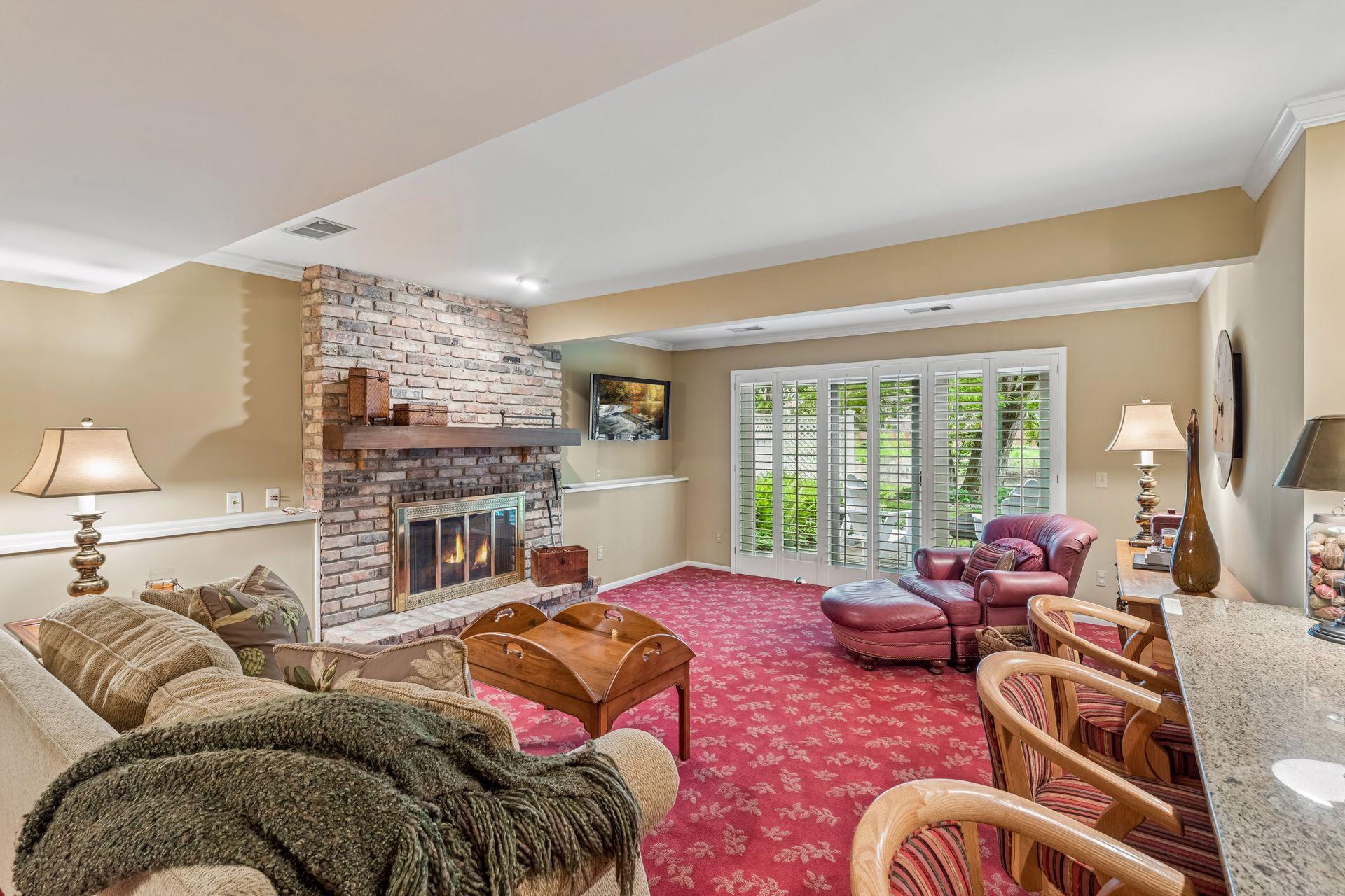 Rec room in the lower level is a great space to entertain