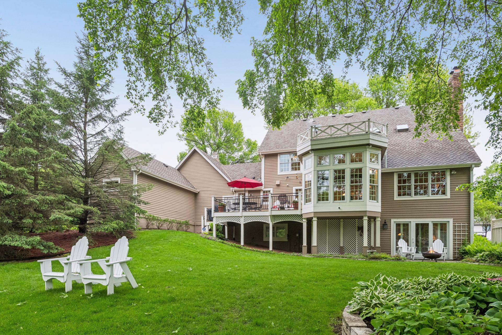 A view from the back of the house