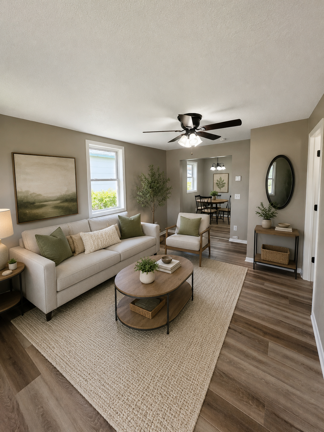 Living Room Virtually Staged
