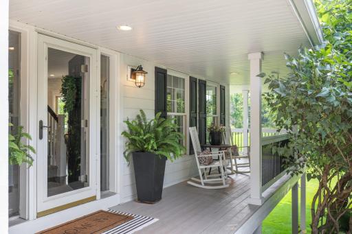 This porch is simpley stunning.