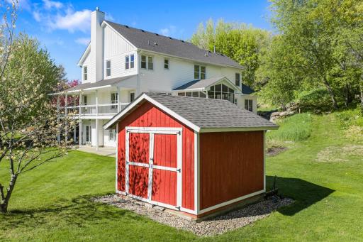 Storage shed.