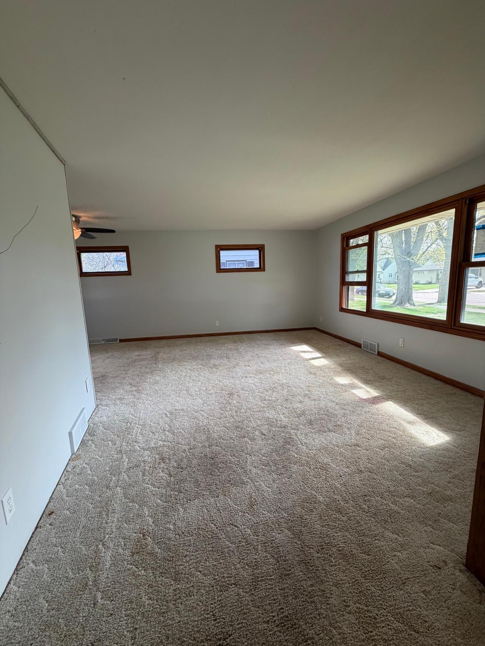 Natural sunlight in living room