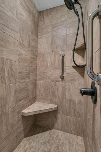 Beautiful tiled shower