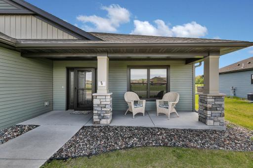Concrete front porch