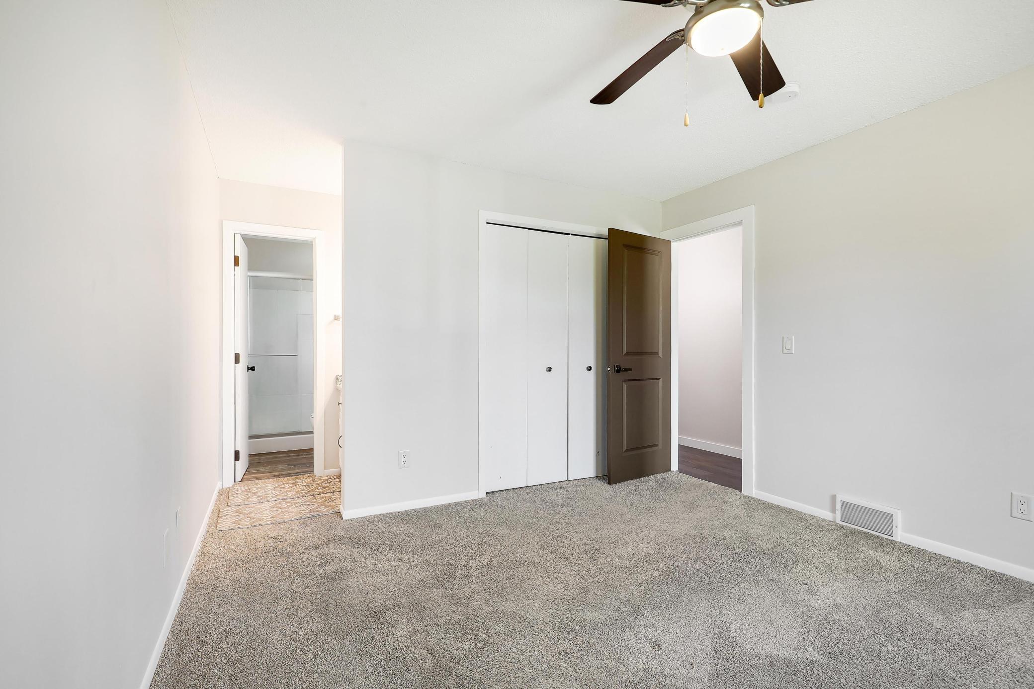 Primary bedroom with private bath