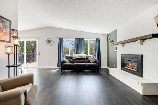 Updated living room featuring beautiful LVT flooring.