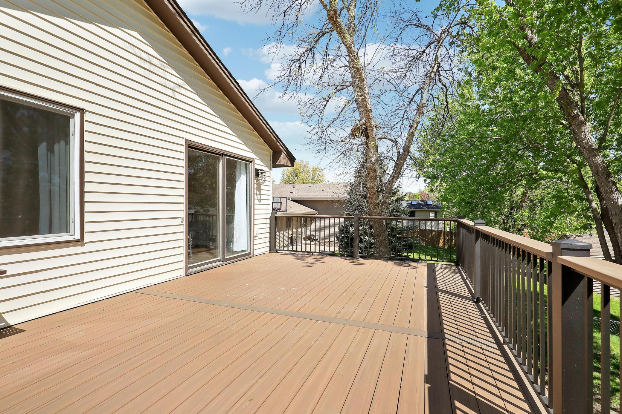 The deck was replaced within the last two years and features new maintenance-free decking.