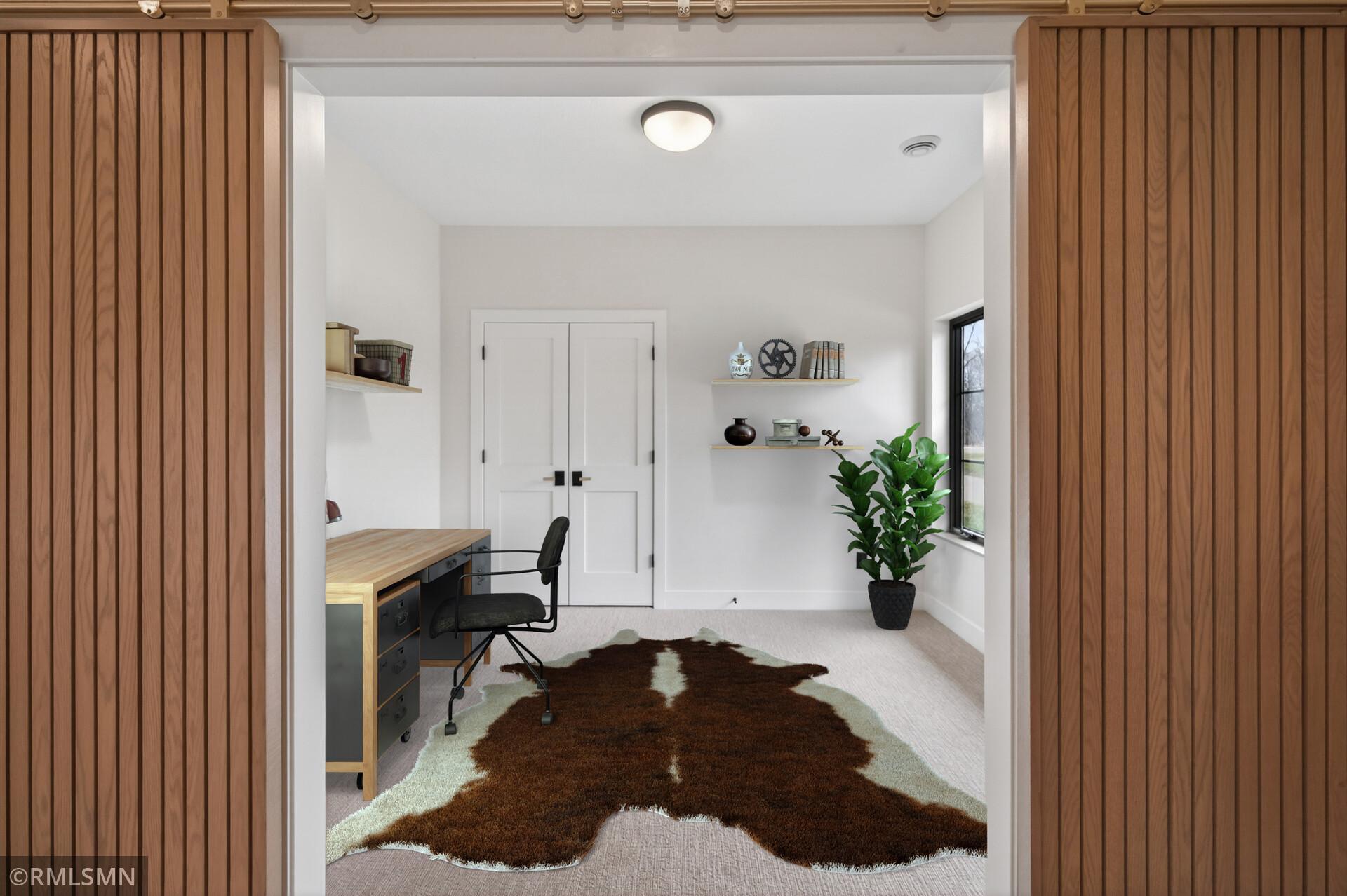 3rd Bedroom - Currently used as a home office: This photo has been virtually staged
