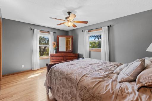 Addition provides a large unique primary bedroom.