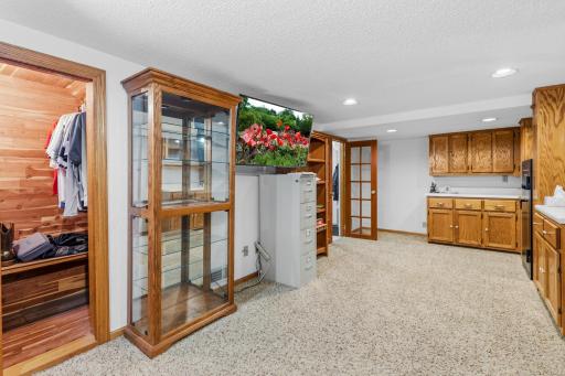 The addition of an egress window could make this into a 4th bedroom!