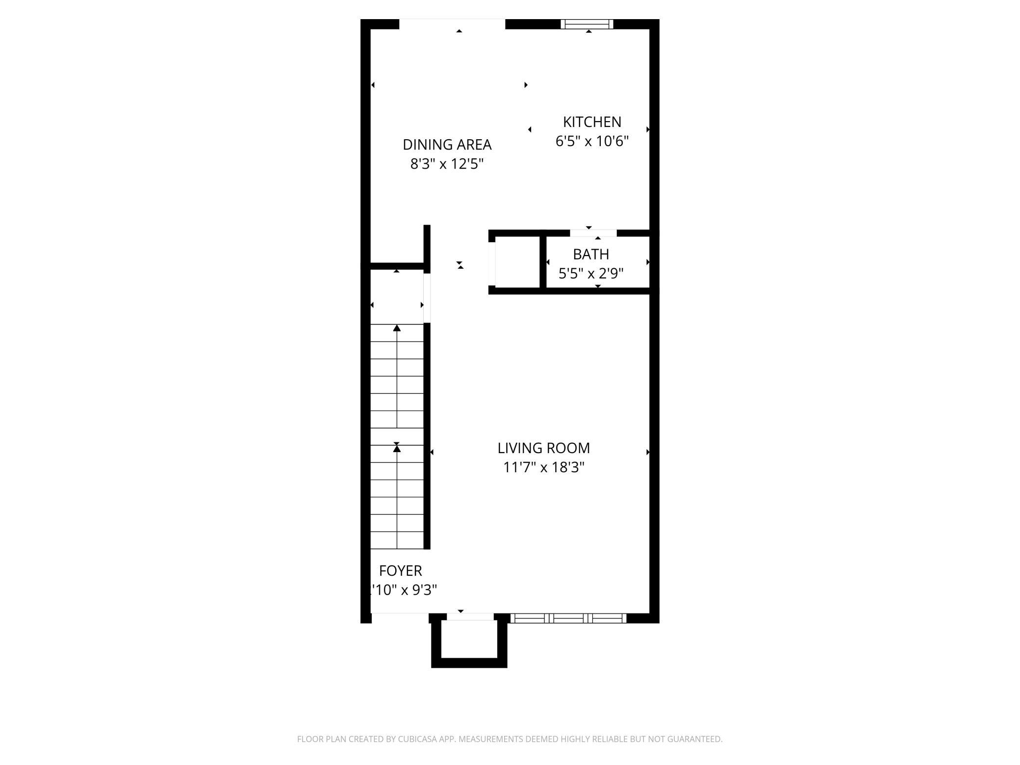 1st Floor Dimensions