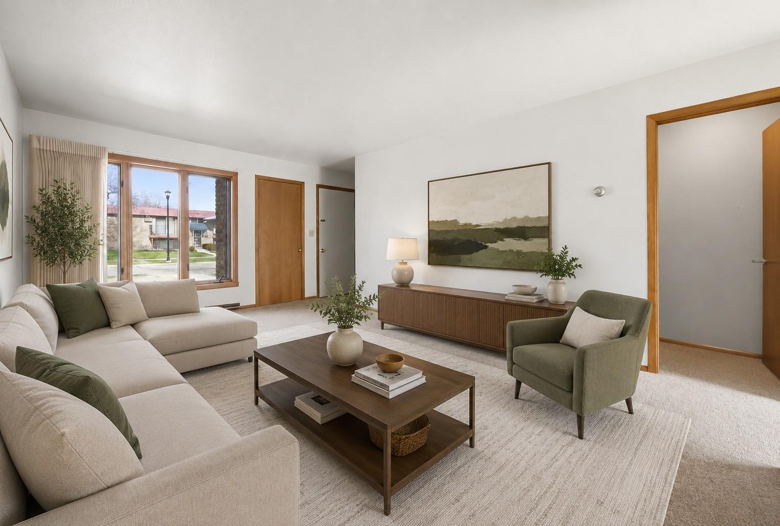 Living Room - Digitally Staged